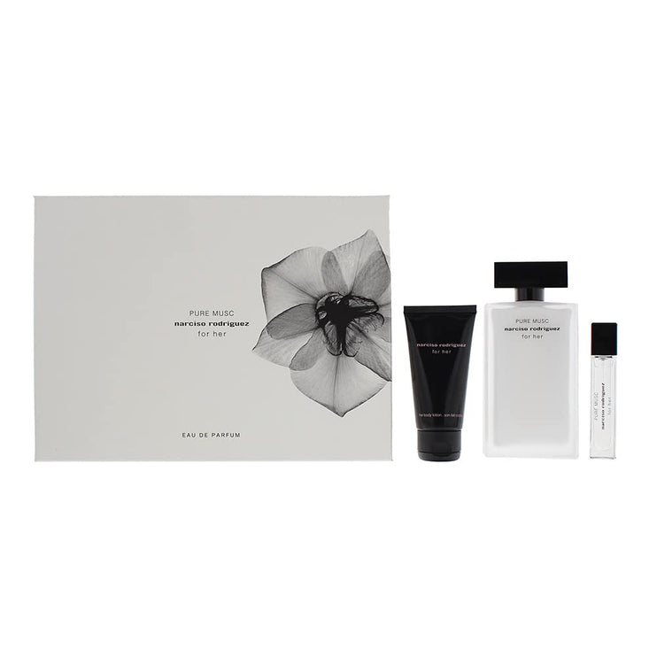 Narciso Rodriguez Pure Musc EDP 3 Piece Gift Set, 50 ml, - The Essence Avenue