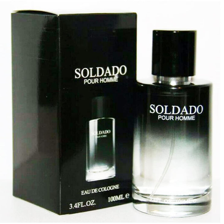 Lovali Soldado Eau De Cologne Aftershave 100ml For Men Boys Teens Gift For Men Boys Male Fragrance Perfume Gift For Him (Soldado)