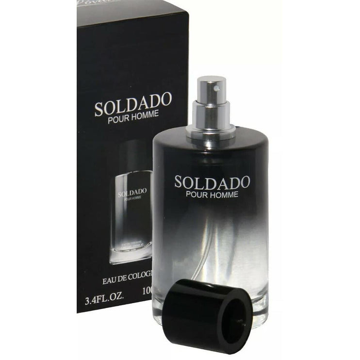 Lovali Soldado Eau De Cologne Aftershave 100ml For Men Boys Teens Gift For Men Boys Male Fragrance Perfume Gift For Him (Soldado)