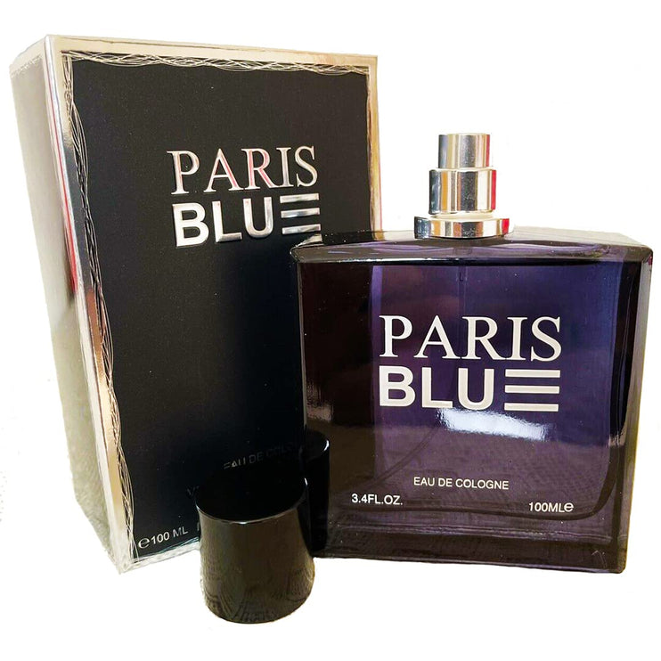 Lovali Paris Blue Eau De Cologne Aftershave 100ml Designer Perfume Fragrance For Men Boys Teens Gift For Men Boys Male Fragrance Perfume Gift (Paris Blue)