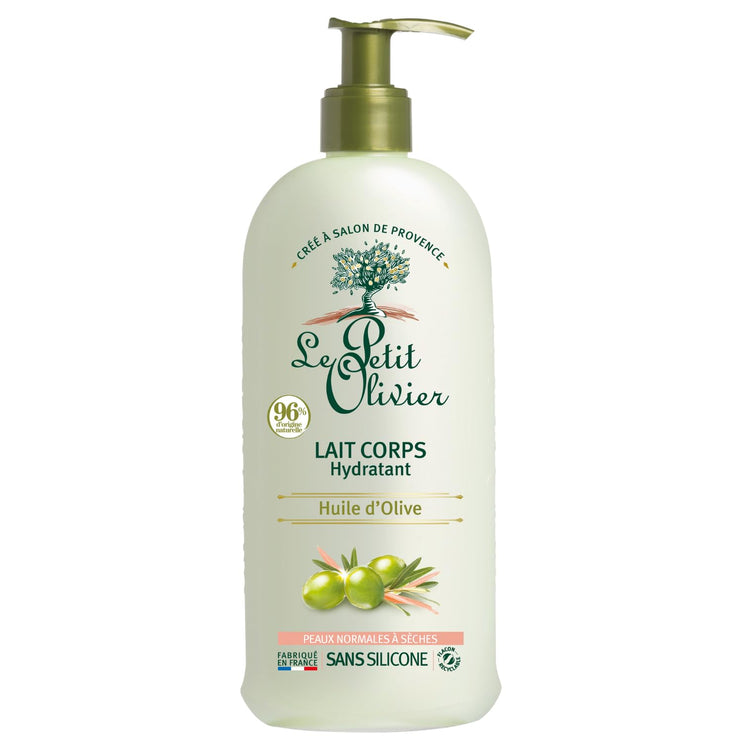 Le Petit Olivier - Moisturising Body Lotion with Olive Oil - for Normal to Dry Skin - Made in France - Pump Bottle 250 ml - Silicone-Free - The Essence Avenue