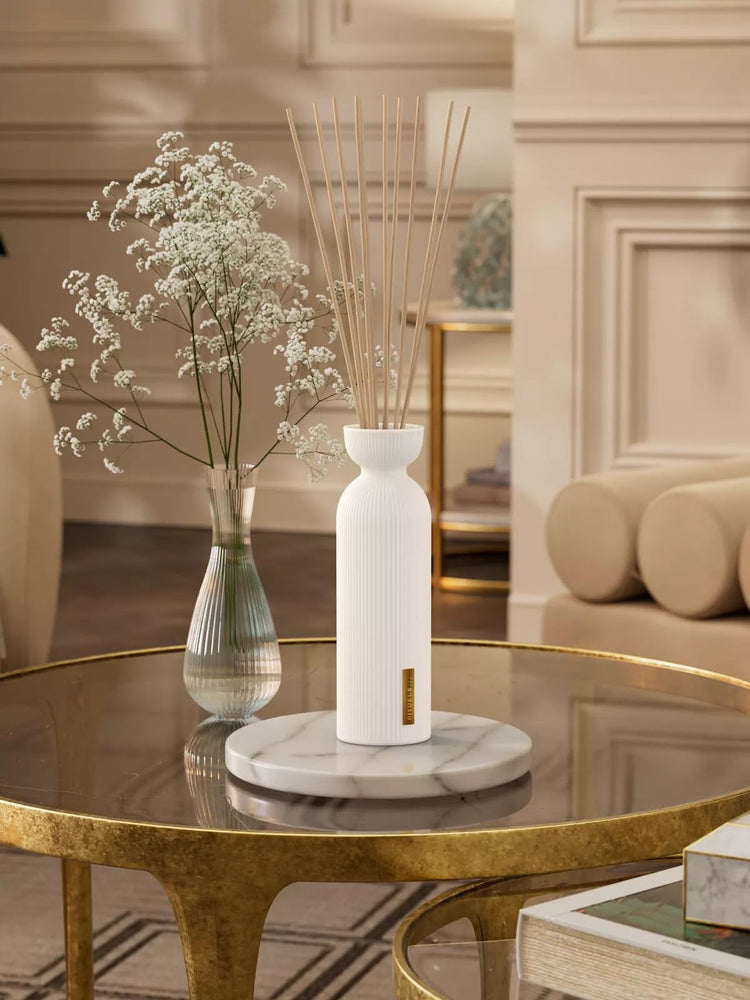 Rituals The Ritual of Karma Reed Diffuser Sticks 70ml, Holy Lotus and White Tea, diffuser in a room