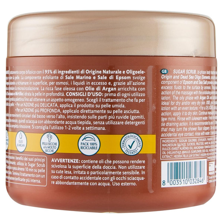 Geomar Sugar Scrub 600g, back of jar
