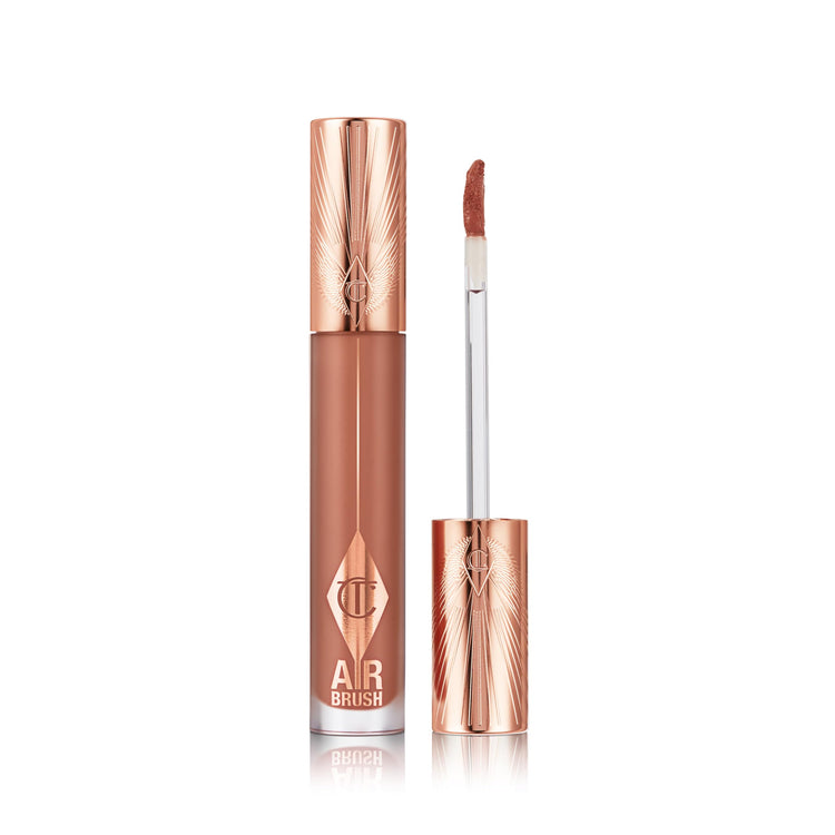 Charlotte Tilbury Airbrush Flawless Lip Blur, Pillow Talk Blur, lip blur tube with wand