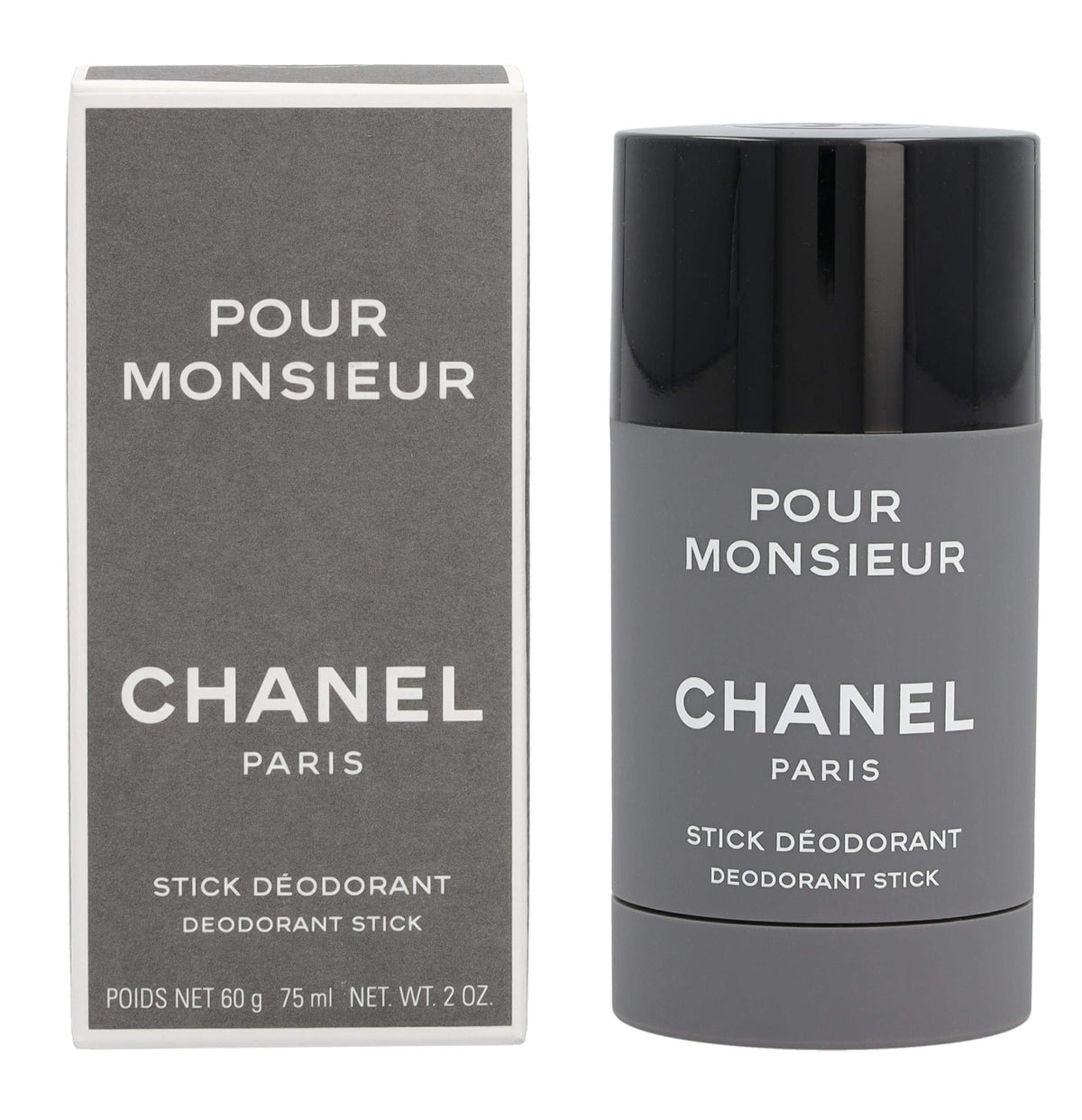 Chanel Pour Monsieur Deodorant Stick 75ml, box and stick